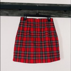 brandy melville cara plaid skirt